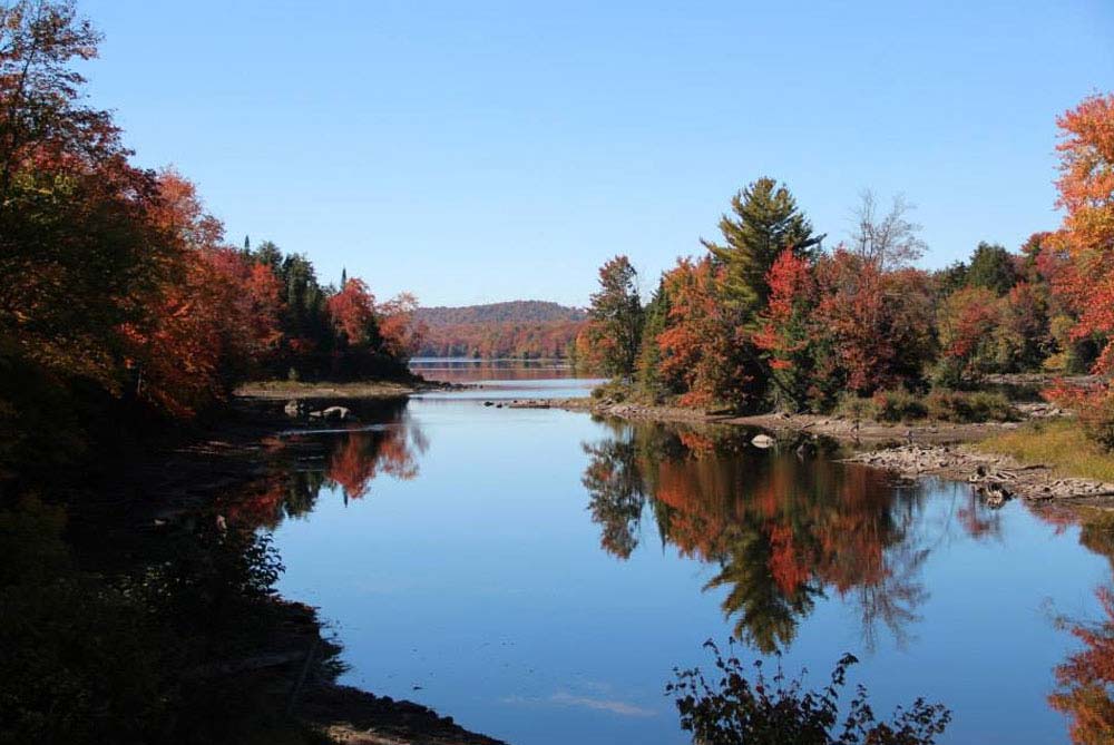 Piseco Lake in the Fall Tubing